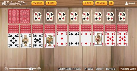 Spider Solitaire (4 Suits) .